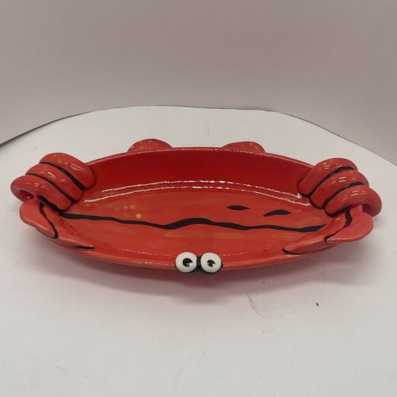 Nicole Engblom ceramic crab serving dish - Picture 2 of 6